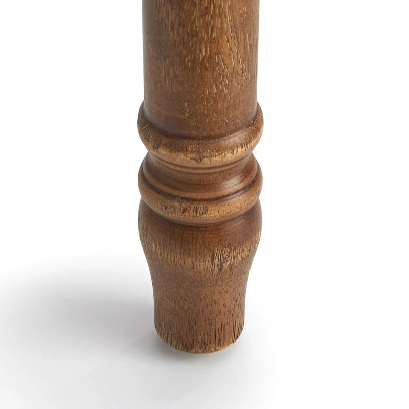 Silla de comedor rústica, juego de 2 – Gris desgastado / Marrón rústico / Madera de deriva