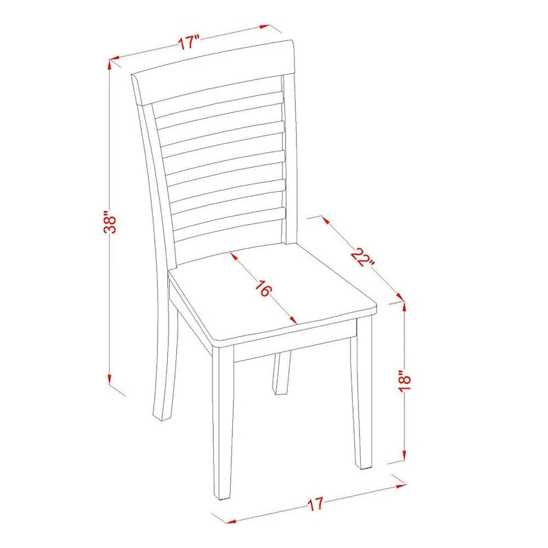 East West Furniture Juego de mesa moderno de 3 piezas - Una mesa redonda con hojas abatibles y 2 sillas de comedor de cocina, caoba (opción de asientos)