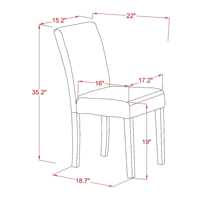 Juego de mesa de comedor East West Furniture - Una mesa de cocina redonda y sillas de tela de lino beige claro, blanco lino (opciones de piezas)