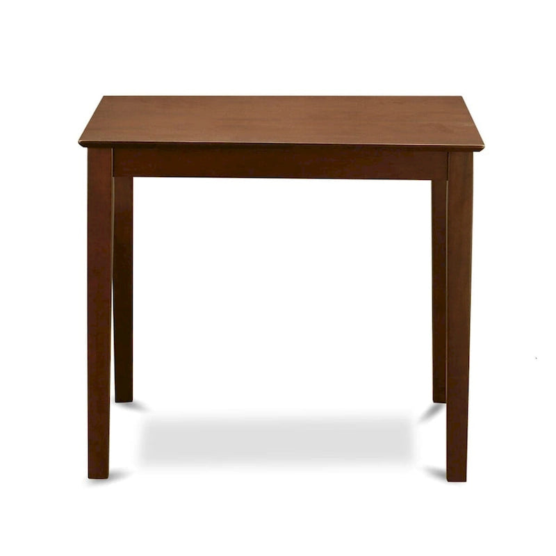 Juego de comedor de 5 piezas East West Furniture a la altura del mostrador - una mesa cuadrada y 4 sillas de cocina, caoba (opciones de tipo de asiento)