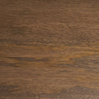 Mesa de comedor ovalada de color marrón oscuro con patas arqueadas, para 6 personas — 86.5"L x 39"W x 30"H