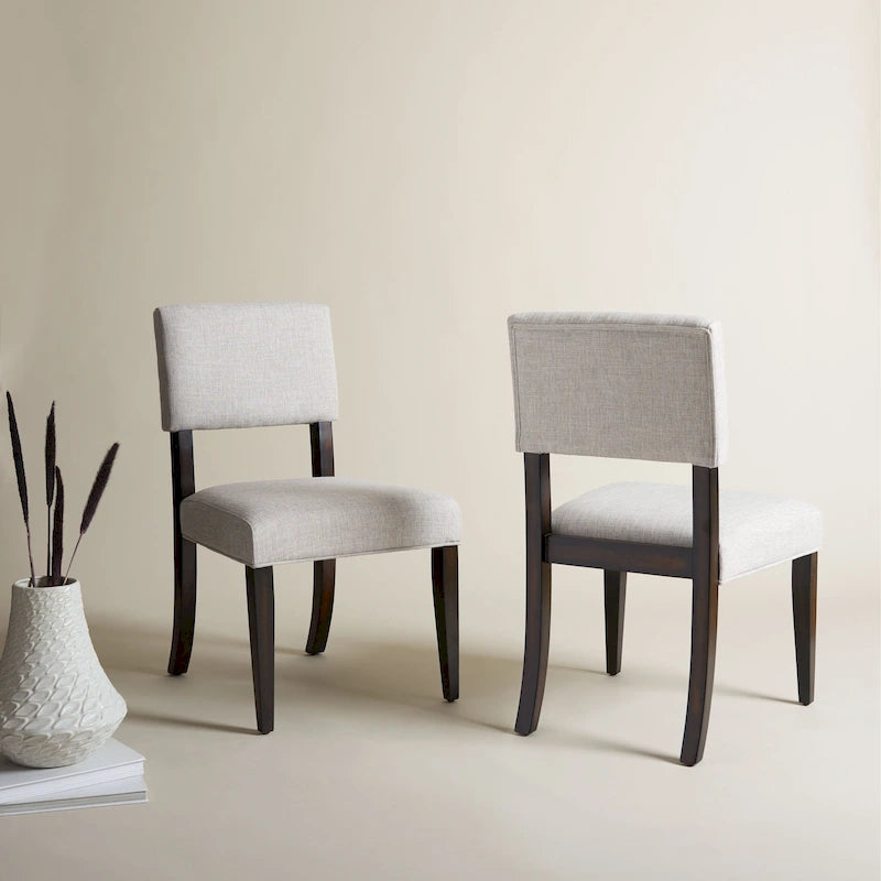 Sillas de Comedor de Madera Alcinda de SAFAVIEH Couture (Juego de 2) - 21 An x 20.5 L x 34.75 Al - 21 An x 24 Prof x 35 Al