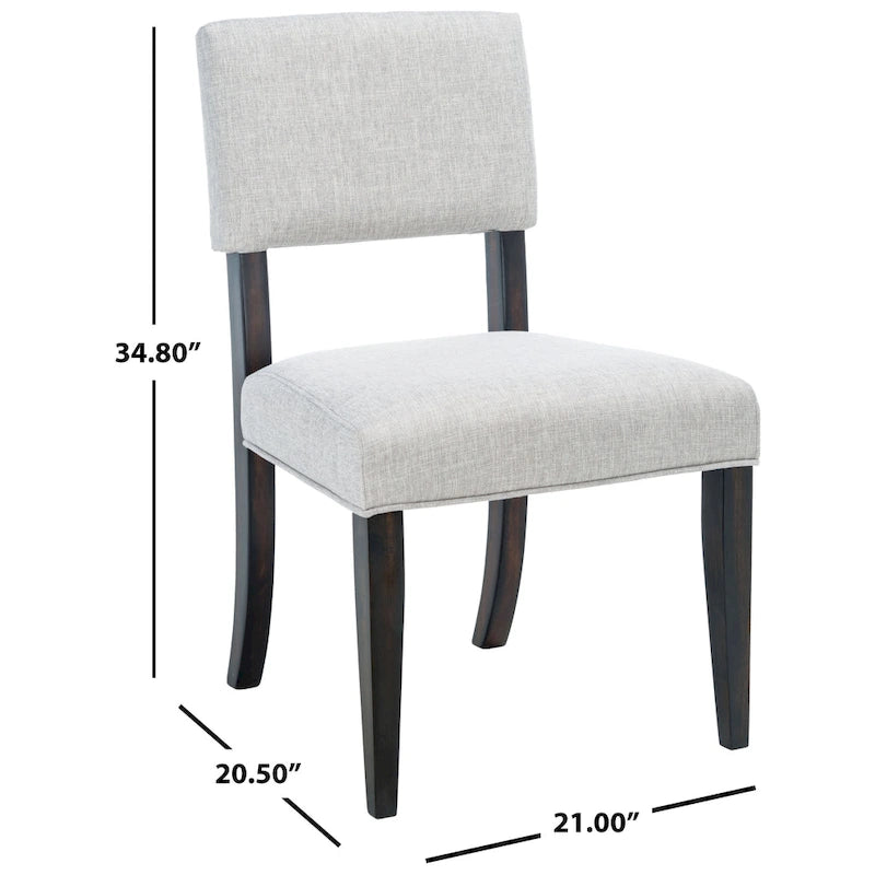 Sillas de Comedor de Madera Alcinda de SAFAVIEH Couture (Juego de 2) - 21 An x 20.5 L x 34.75 Al - 21 An x 24 Prof x 35 Al