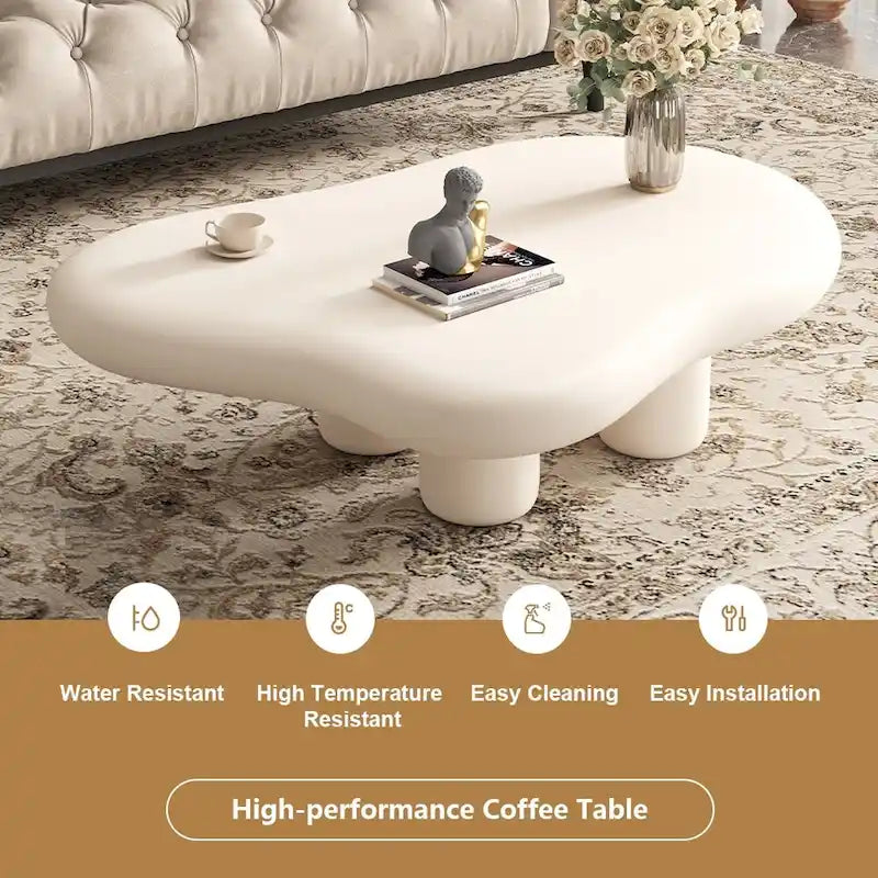 48.5 Modern Cloud Shape 4 Legs Coffee Table