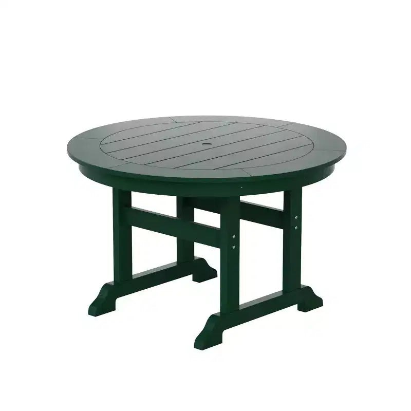 WestinTrends 5 Piece Outdoor Patio Dining Round Table and Modern Armchair Set