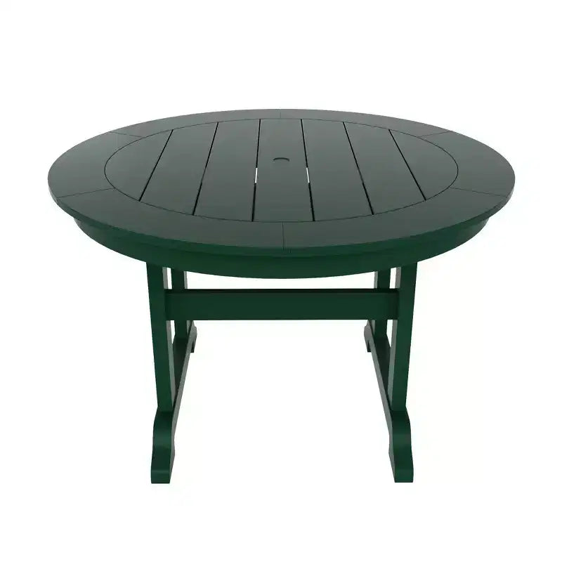 WestinTrends 5 Piece Outdoor Patio Dining Round Table and Modern Armchair Set