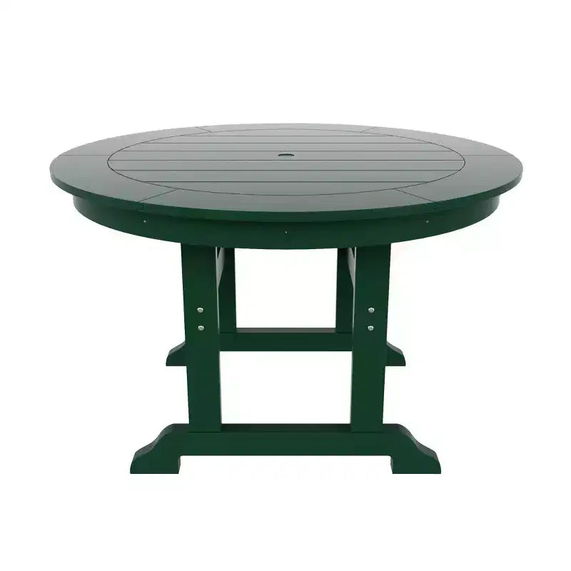 WestinTrends 5 Piece Outdoor Patio Dining Round Table and Modern Armchair Set