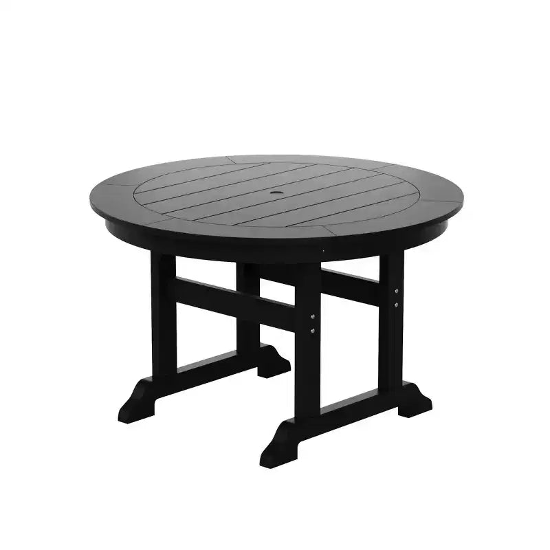 Ensemble de 5 pièces WestinTrends : Table de salle à manger ronde et fauteuils coquille pour extérieur