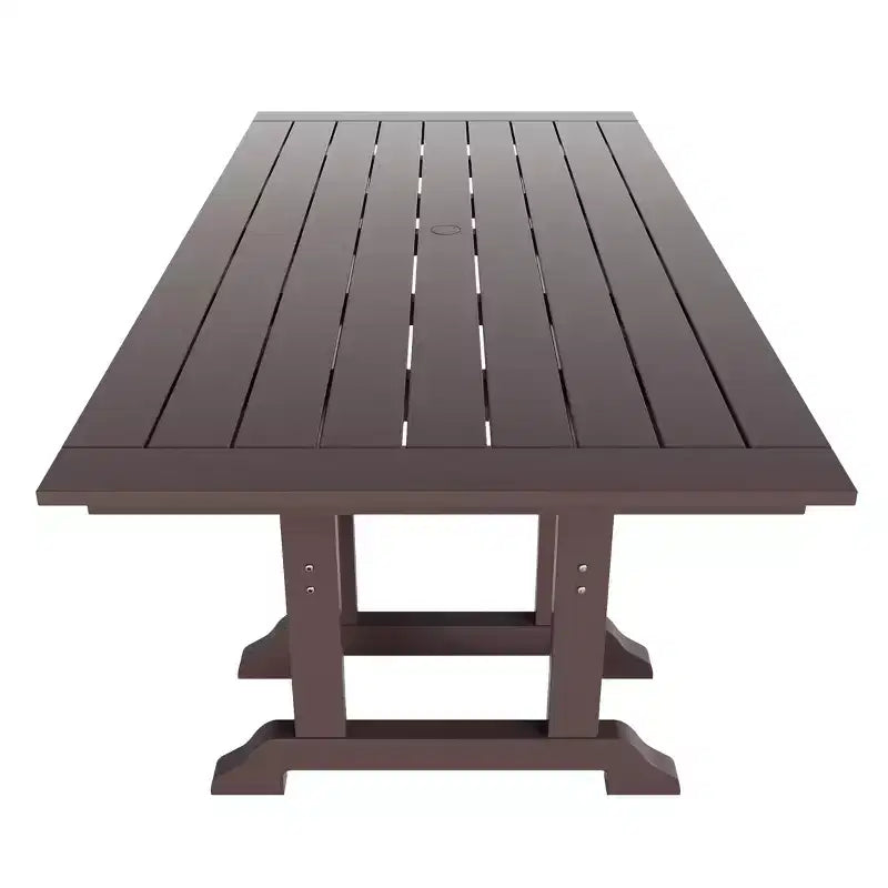 WestinTrends Ensemble de salle à manger d'extérieur 6 pièces avec table et bancs de jardin