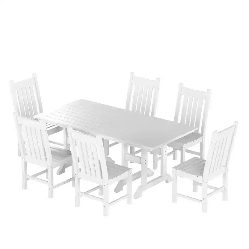 WestinTrends 7 Piece Outdoor Patio Dining Set Outdoor Table and Chair Set