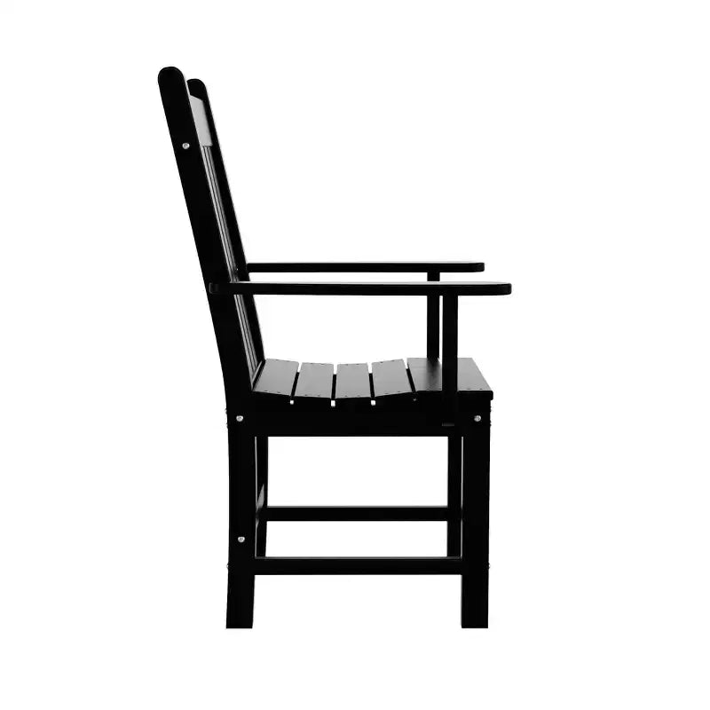 WestinTrends Malibu 7 Piece Outdoor Patio Dining Set Outdoor Dining Table with Dining Chair, Black