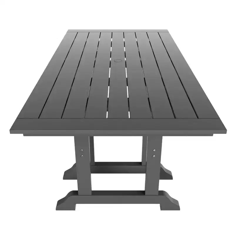 WestinTrends Malibu 7 Piece Outdoor Patio Dining Set Outdoor Dining Table with Dining Chair, Gray