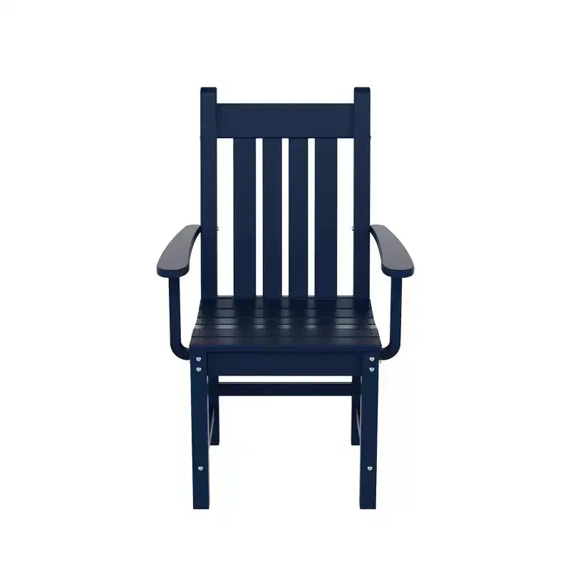 WestinTrends Malibu 7 Piece Outdoor Patio Dining Set Outdoor Dining Table with Dining Chair, Navy Blue