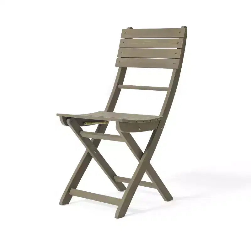 Ensemble de salle à manger pliant GDFStudio Rabion d'extérieur 5 pièces en bois d'acacia, gris