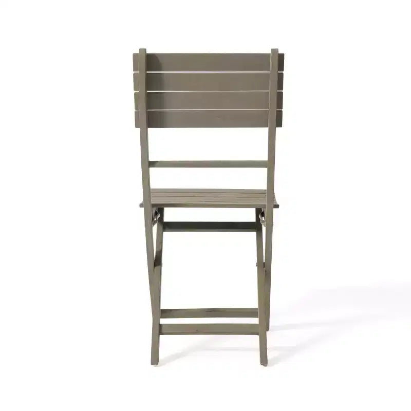 Ensemble de salle à manger pliant GDFStudio Rabion d'extérieur 5 pièces en bois d'acacia, gris