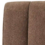 Asiento esquinero tapizado crema con respaldo acanalado – 1 persona