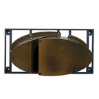 Mesa de Comedor de Piedra Sinterizada Pandora Blanca/Negra | Patas de Metal Dorado | Para 6–8 Personas