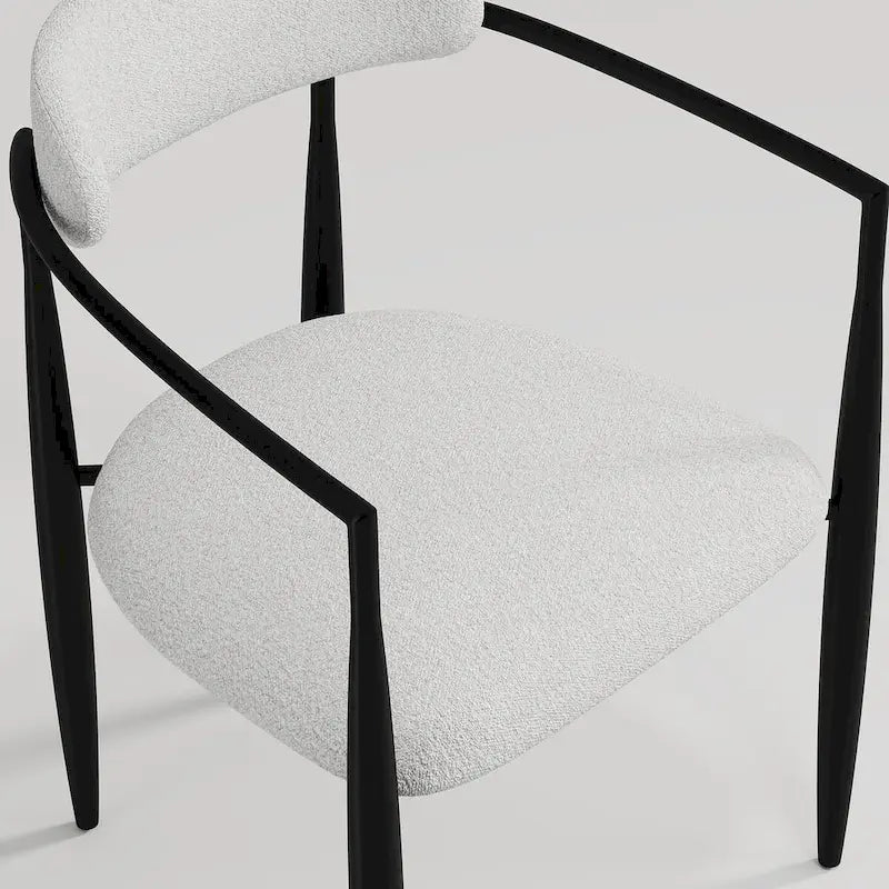 Juego de comedor moderno minimalista de 9 piezas con superficie extensible de piedra sinterizada de 240 cm y 8 sillas de tela