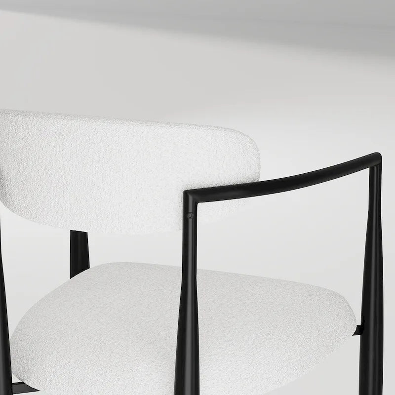 Juego de comedor moderno minimalista de 9 piezas con superficie extensible de piedra sinterizada de 240 cm y 8 sillas de tela
