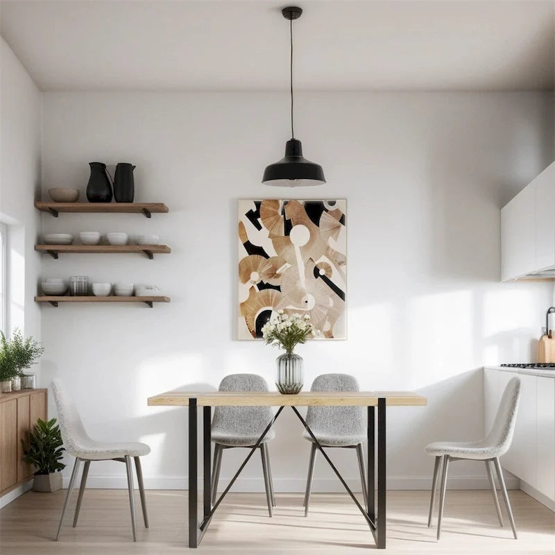 Sillas de Comedor Modernas con Patas Metálicas (Juego de 4) - N/A