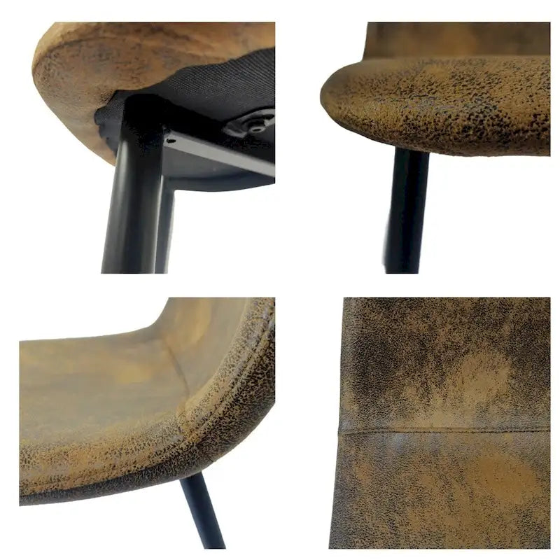 Sillas de Comedor Modernas con Patas Metálicas (Juego de 4) - N/A