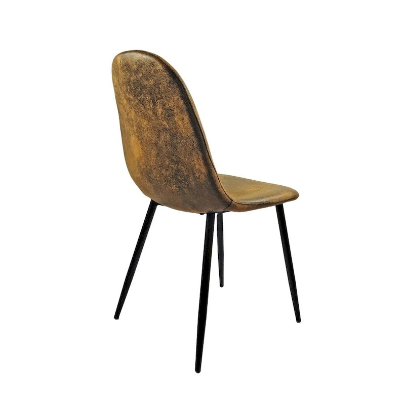 Sillas de Comedor Modernas con Patas Metálicas (Juego de 4) - N/A