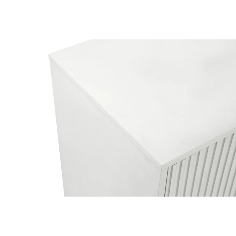 Armario de almacenamiento de 4 puertas blanco/azul marino con estantes ajustables – Requiere montaje entre 2 personas