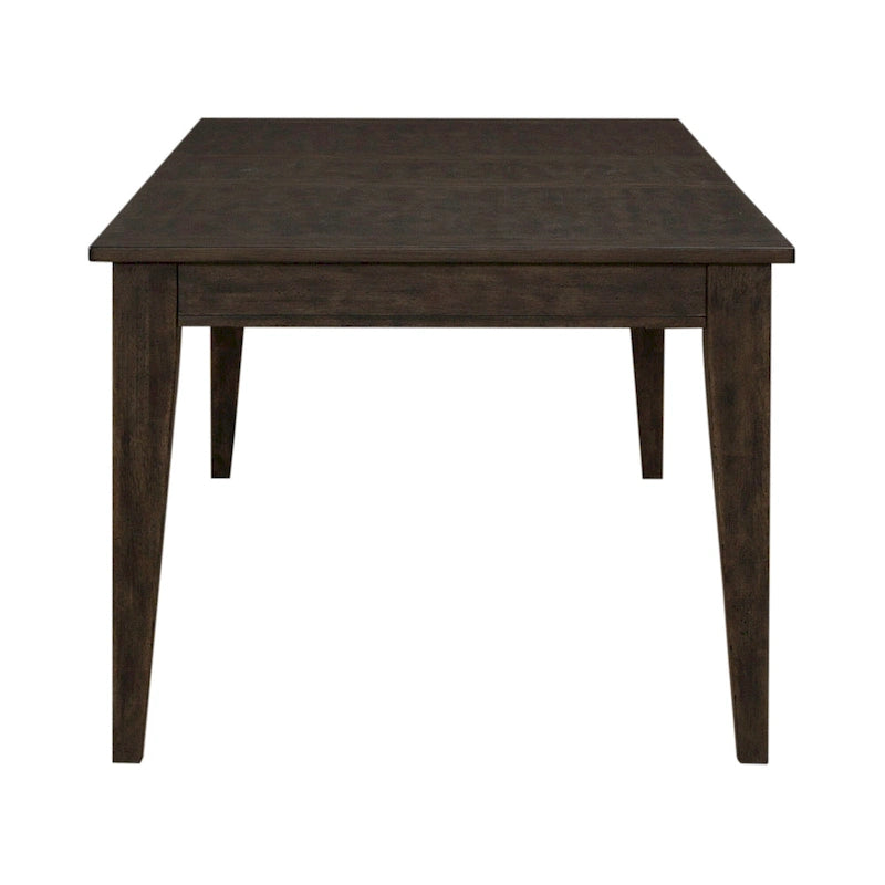 Juego de mesa rectangular rústica marrón Midland Falls de 6 piezas