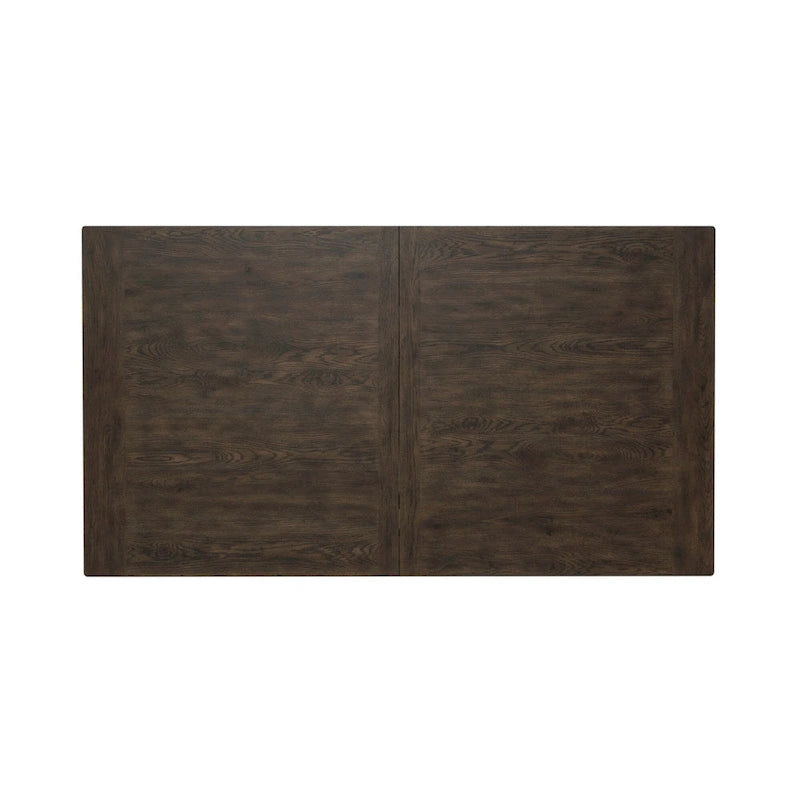 Juego de mesa rectangular rústica marrón Midland Falls de 6 piezas