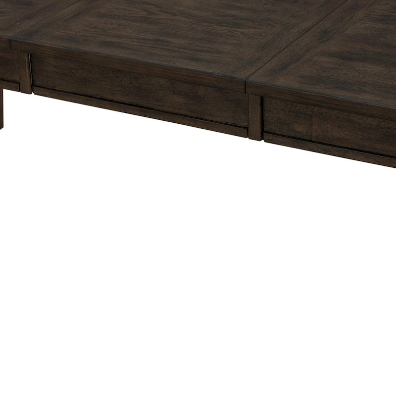 Juego de mesa rectangular rústica marrón Midland Falls de 6 piezas