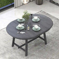 Mesa de Comedor Redonda Extensible, Gris / Lavado de Madera Natural, 4 Asientos