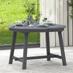 Mesa de Comedor Redonda Extensible, Gris / Lavado de Madera Natural, 4 Asientos
