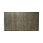 Mesa de comedor rectangular en blanco antiguo y gris desgastado, con capacidad para 6 personas