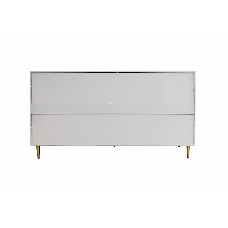 Aparador / mueble auxiliar minimalista de 4 puertas gris/azul, para 1