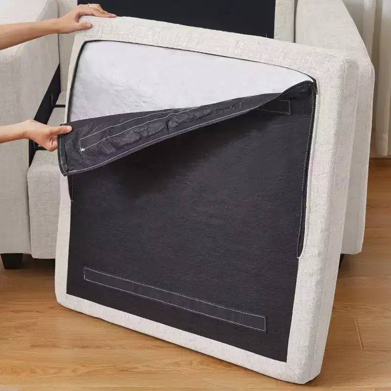 Belffin Chenille Ottoman Module - Modular Storage Footrest with Skin-Friendly Fabric & Quick-Install Design