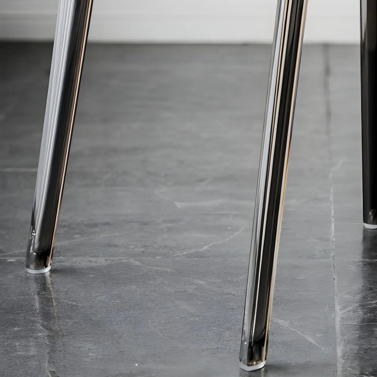 Amber Acrylic Armless Low Back Dining Chair