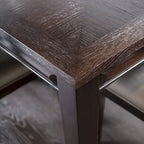 Mesa de comedor extensible de madera de 90 pulgadas Chase Modern de Furniture of America con extensión de 18 pulgadas