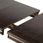 Mesa de comedor extensible de madera de 90 pulgadas Chase Modern de Furniture of America con extensión de 18 pulgadas
