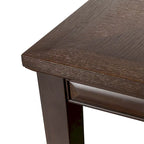 Mesa de comedor extensible de madera de 90 pulgadas Chase Modern de Furniture of America con extensión de 18 pulgadas