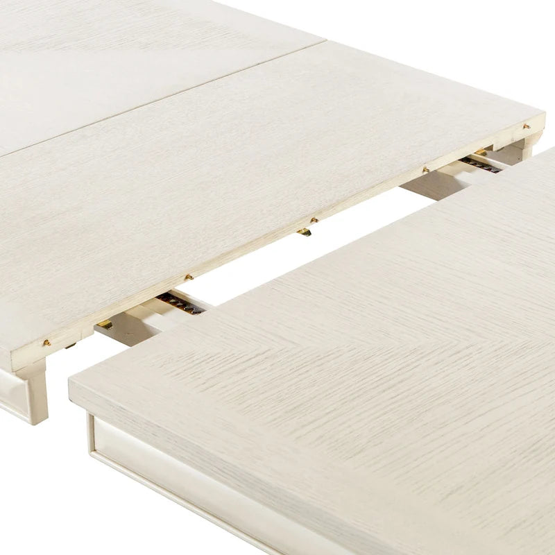Mesa de comedor extensible de madera de 90 pulgadas Chase Modern de Furniture of America con extensión de 18 pulgadas