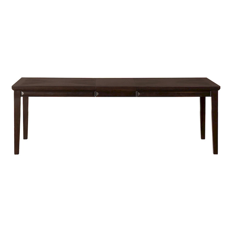 Mesa de comedor extensible de madera de 90 pulgadas Chase Modern de Furniture of America con extensión de 18 pulgadas