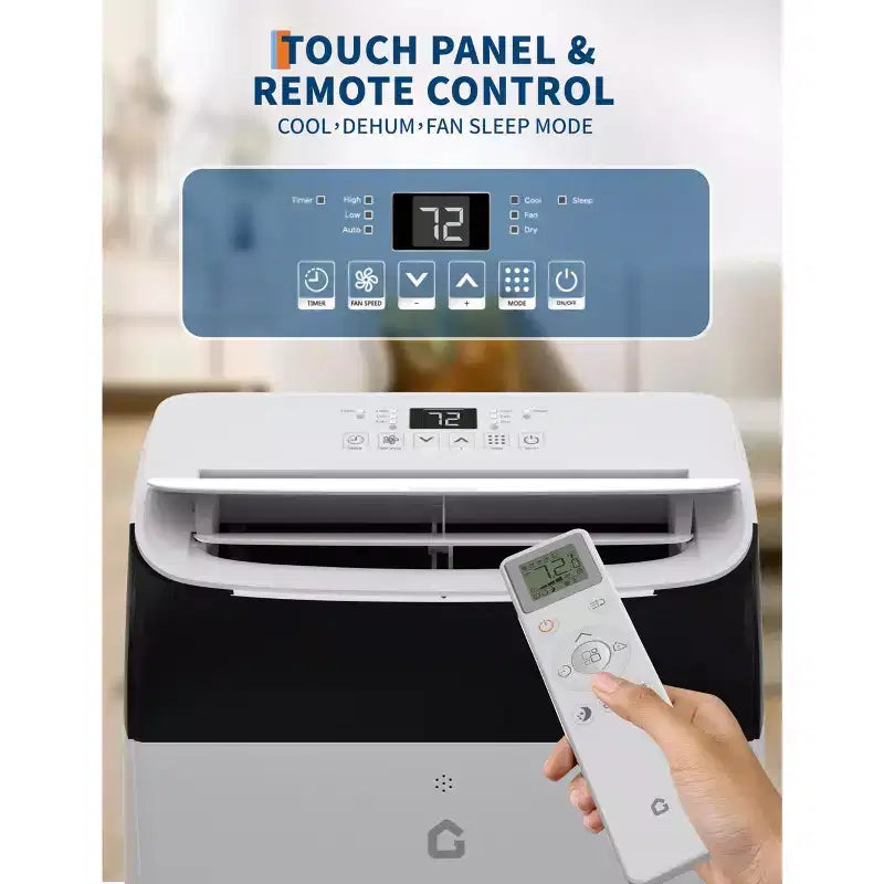 14,000 Btu Air Conditioners Cooling Up to 750 Sq.Ft, 3-In-1 Portable Air Conditioner with Cooling, Dehumidification & Fan Modes Remote Control