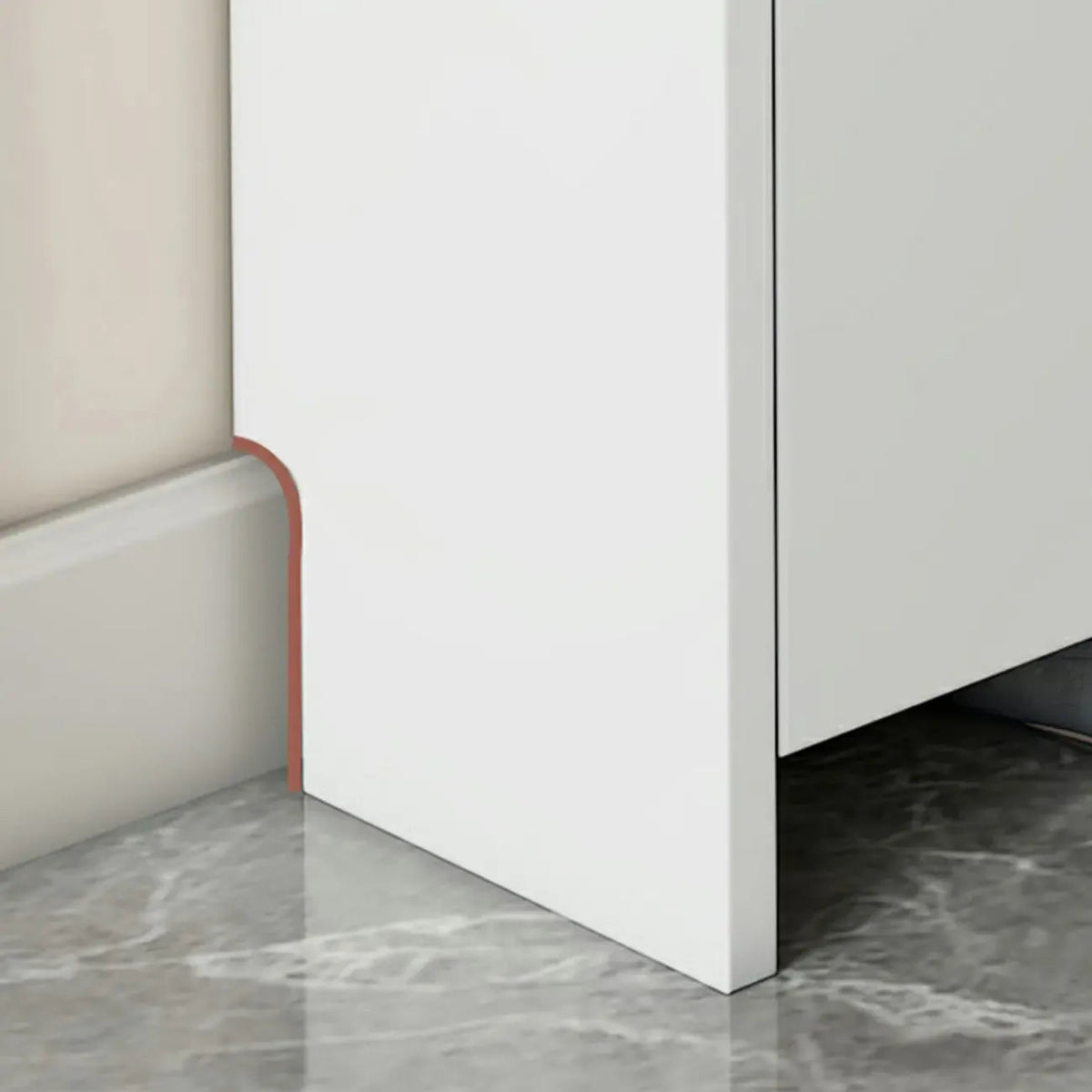 Meuble à chaussures 3 niveaux en bois blanc avec portes abattantes