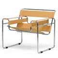 Baxton Studio Jericho Leather Mid Century Modern Accent Chair Tan: Chrome Finish, No-Mar Feet, Fully Assembled