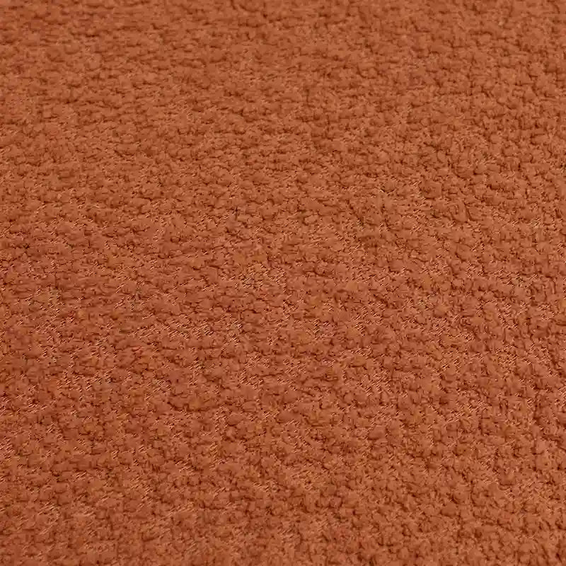 Fauteuil tonneau pivotant tapissé en tissu bouclé KINWELL 32 W (ensemble de 2)