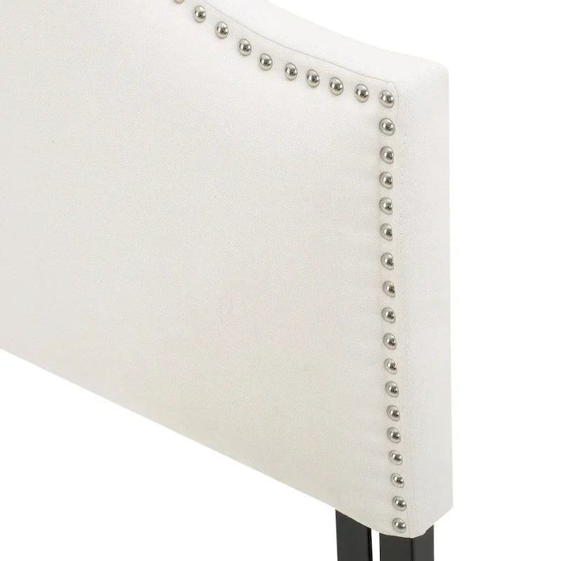 Tête de lit capitonnée en tissu réglable Grand lit/Très grand lit