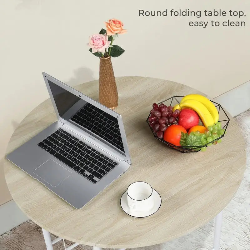 31.5 Drop Leaf Dining Table for Small Space,Small Kitchen Table Set for 2