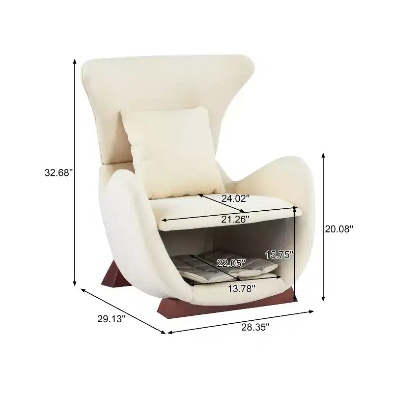 Christopher Knight Home Hudson Modern Fabric Upholstered Accent Chair with Pet Nook and Storage Space
