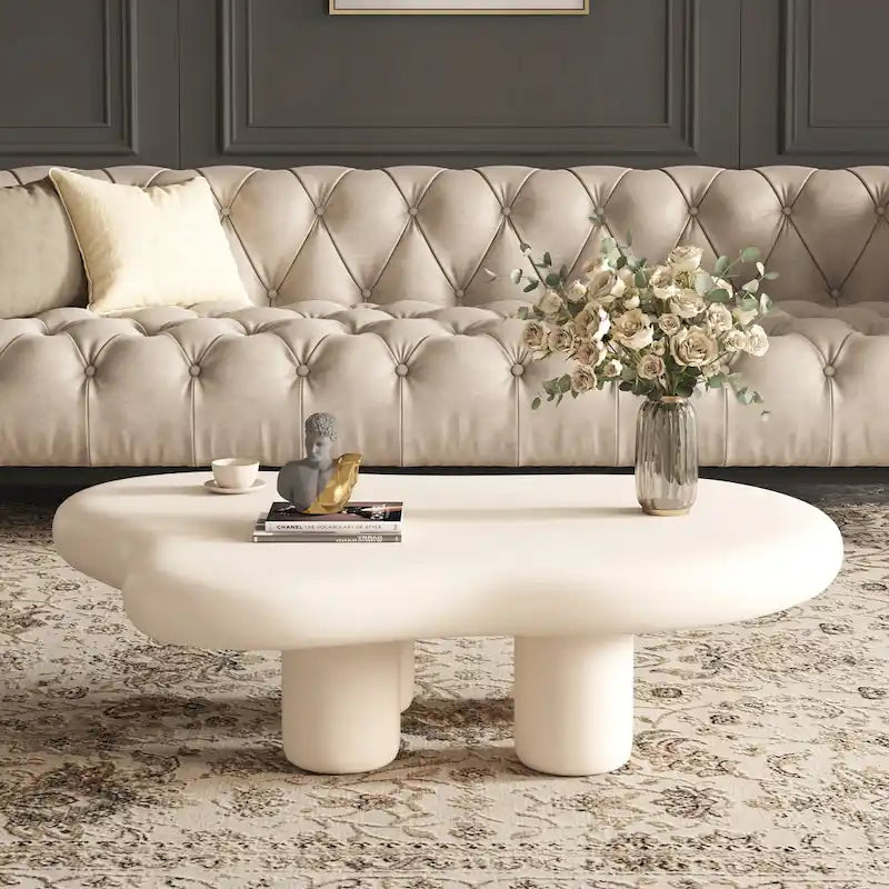 48.5 Modern Cloud Shape 4 Legs Coffee Table