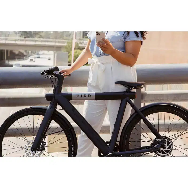 Bird Adult A Frame 28 Step Over Electric Hybrid Bike - Black: Aluminum Frame, 20 mph Max Speed